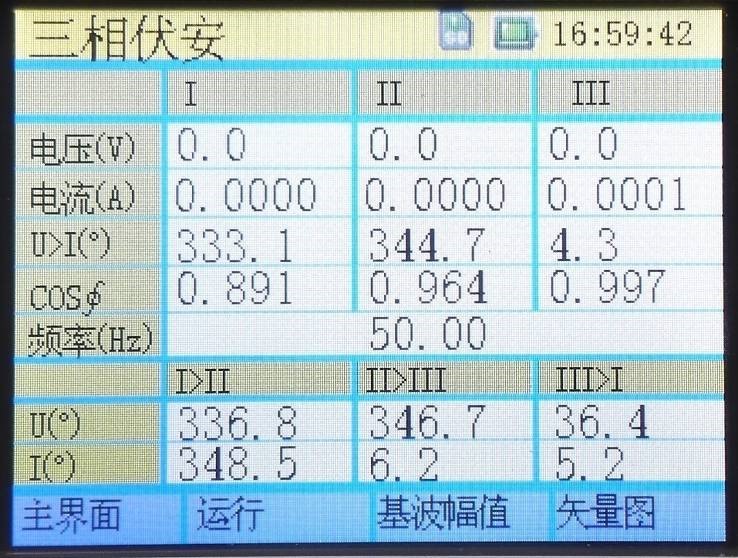 三相(xiàng)伏安-基波測量