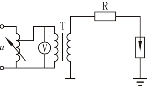 工(gōng)頻(pín)放(fàng)電(diàn)電(diàn)壓試驗接線圖