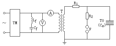 交流耐壓試驗原理(lǐ)接線圖