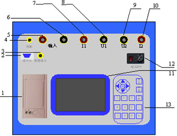 發電(diàn)機(jī)轉子(zǐ)交流阻抗測試儀面闆圖